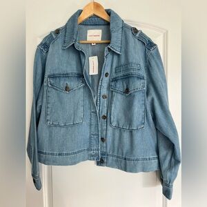 NWT Womens Lucky Brand Jean Jacket size large